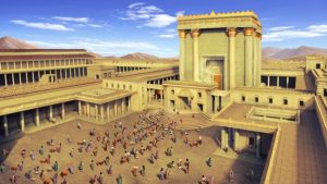 Οι άνθρωποι λατρεύουν τον Θεό στο ναό